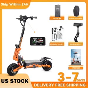 Arwibon 5600W Dual-Motor Electric Scooter: $517.66