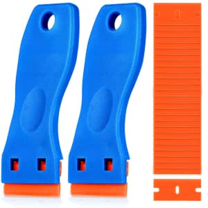 Plastic Razor Blade Scraper Tool 2-Pack w/ 60 Replacement Blades: $6.97 Plastic Razor Blade Scraper Tool 2-Pack w/ 60 Replacement Blades: $6.97