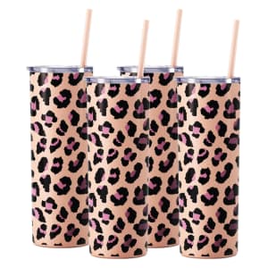 Maars 20-oz. Stainless Steel Tumbler 4-Pack: $15