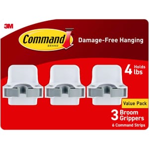 Command Broom Grippers 3-Pack: $11