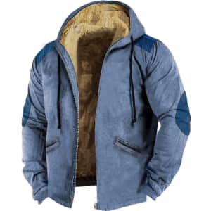 Men's Full-Zip Fleece-Lined Jacket: $20