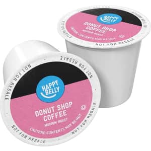 Amazon Brand Happy Belly Medium Roast K-Cup Pods 100-Count: $23 w/ subscribe and save