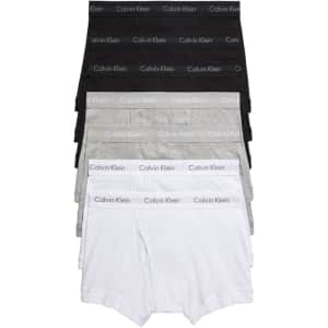 Calvin Klein Men's Cotton Classics Trunks 7-Pack: $25