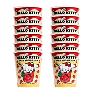 A-Sha Hello Kitty Spicy Noodle Soup 12-Pack: $12