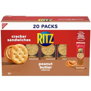 Ritz Peanut Butter Sandwich Crackers 20-Pack: $6 w/ Prime Ritz Peanut Butter Sandwich Crackers 20-Pack: $6 w/ Prime