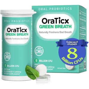OraTicx Green Breath Oral Care Probiotics Lozenges 30-Pack: $12.04 OraTicx Green Breath Oral Care Probiotics Lozenges 30-Pack: $12.04