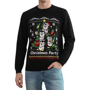 Runhit Men's Ugly Christmas Sweater: $20