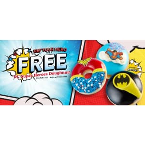 Krispy Kreme DC Super Heroes Donut: Free w/ any purchase