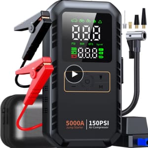 16,000mAh 4-in-1 Car Jump Starter: $29
