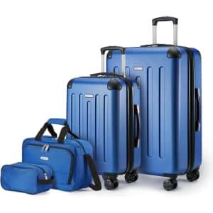 Amazon Basics 4-Piece Luggage Set: $111 w/ Prime