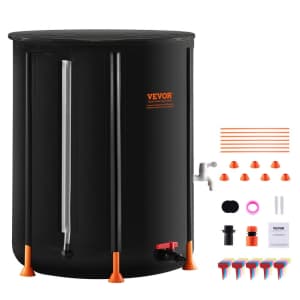 Vevor 100-Gallon Collapsible Rain Barrel Kit: $37.90