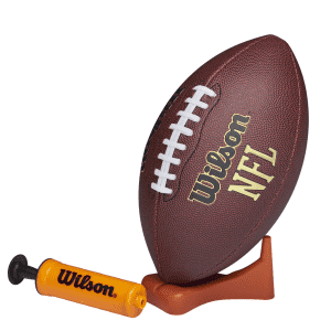 Wilson NFL Tailgate Time Junior Football with Pump and Tee: $9.94
