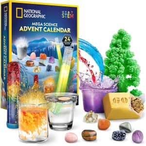 National Geographic Science Kit and Rock Collection 2024 Advent Calendar: $22 National Geographic Science Kit and Rock Collection 2024 Advent Calendar: $22