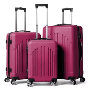 3-Piece Hardside Luggage Set: $73.52