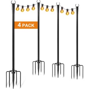 String Light Pole 4-Pack: $40