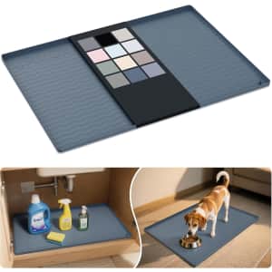 31" x 22" Silicone Under Sink Mat: $9.98 31" x 22" Silicone Under Sink Mat: $9.98