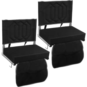 Portable Folding Stadium Chair with Support: $47.59