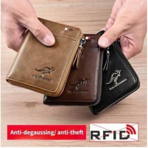 Kangaroo Men's RFID Blocking PU Leather Wallet: 2 for $9 Kangaroo Men's RFID Blocking PU Leather Wallet: 2 for $9