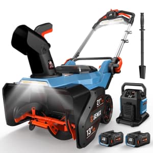 Senix 21" 60V Cordless Single-Stage Snow Blower: $699.99 Senix 21" 60V Cordless Single-Stage Snow Blower: $699.99