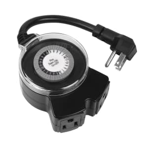Clear Power Outdoor 24-Hour Mechanical Timer: $5.97