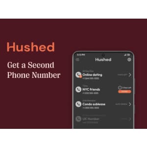 Hushed Private Phone Line Lifetime Subscription: $25