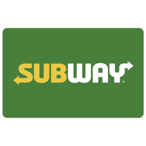 $20 Subway Gift Card: $19.49