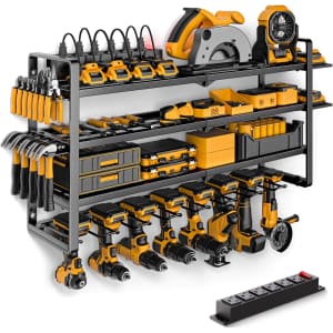 4-Layer 8-Slot Power Tool Organizer: $40 4-Layer 8-Slot Power Tool Organizer: $40