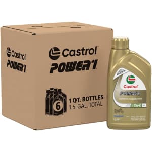Castrol Power1 4T 10W-40 Full Synthetic Motorcycle Oil 1-Quart Bottle 6-Pack: $38 via Sub. & Save