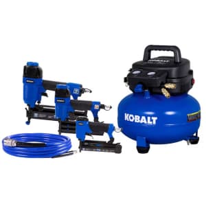 Kobalt 6-Gallon 150-PSI Pancake Air Compressor: $199