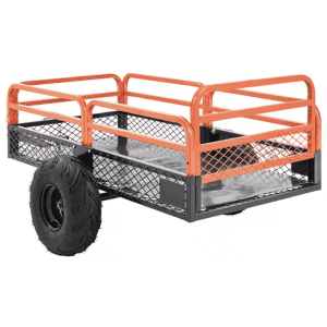 15-cu. ft. 1,500-Lb. Heavy-Duty ATV Trailer w/ Removable Sides: $202