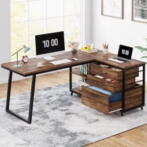 53" L-Shaped Computer Desk: $122.20
