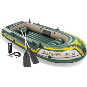 Intex Seahawk 3-Person Inflatable Boat Set: $87.55