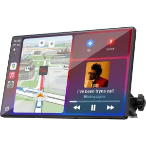Topexplore 9" Wireless CarPlay & Android Auto Screen: $53.39