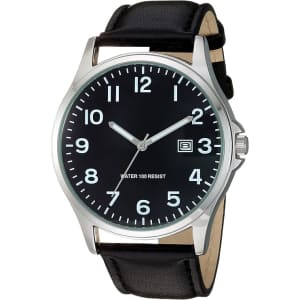 Amazon Essentials Men's Easy to Read Strap Watch: $12