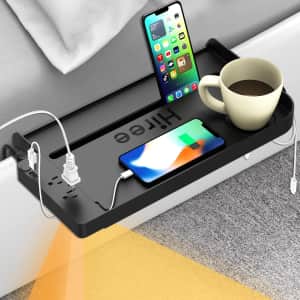 Bedside Shelf with Charging Station: $29.99