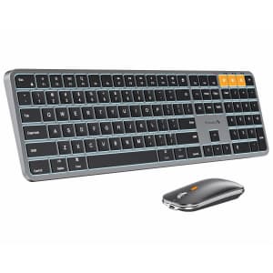 ProtoArc Backlit Bluetooth Keyboard and Mouse for Mac: $40