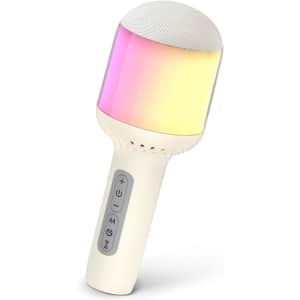 StageSound SingFree X Wireless Bluetooth Karaoke Microphone w/ Dynamic Lights: $18.74