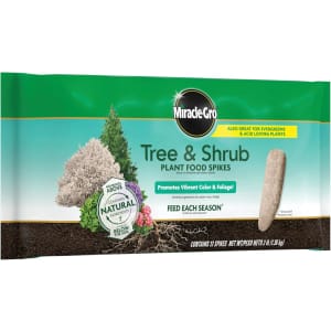 Miracle-Gro Tree and Shrub Plant Food Spikes 12-Pack: $9.44 w/ Subscribe & Save Miracle-Gro Tree and Shrub Plant Food Spikes 12-Pack: $9.44 w/ Subscribe & Save