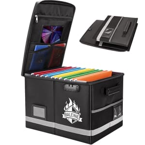 Baleine Fireproof Document Storage Box with Lock: $20.99