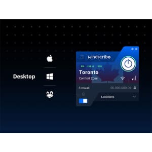 Windscribe VPN Pro Plan: 3-Yr Subscription: $70