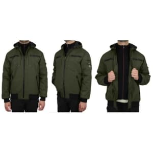 Galaxy Men's Heavyweight Tech Jacket w/ Detachable Hood: $49.99
