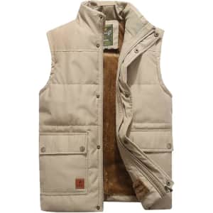 VtuAOL Men's Outerwear Winter Puffer Vests: From $13.25