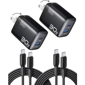 INIU 30W USB-C Charger Block 2-Pack: $16.19