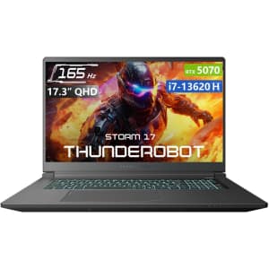 Thunderobot Storm Core i7 17" Gaming Laptop w/ RTX 5070: $1,274.15 Thunderobot Storm Core i7 17" Gaming Laptop w/ RTX 5070: $1,274.15