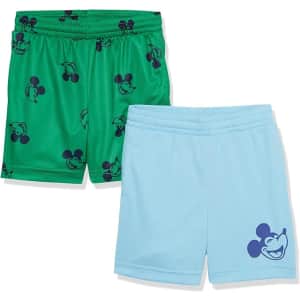 Amazon Essentials x Disney Boys' Gym Shorts 2-Pack: $7.99