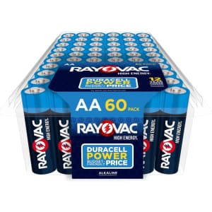 Rayovac High Energy Alkaline AA Batteries 60-Pack: $12 via Sub & Save