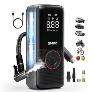Gooloo Tire Inflator A6 LITE Air Compressor for Tires: $19.99
