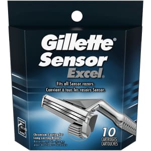 Gillette Sensor Excel Razor Blade Refills 10-Count: $16