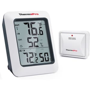 ThermoPro TP60 Wireless Indoor Outdoor Thermometer: $17.99