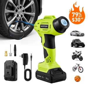 AstroAI Cordless Tire Inflator: $30.99